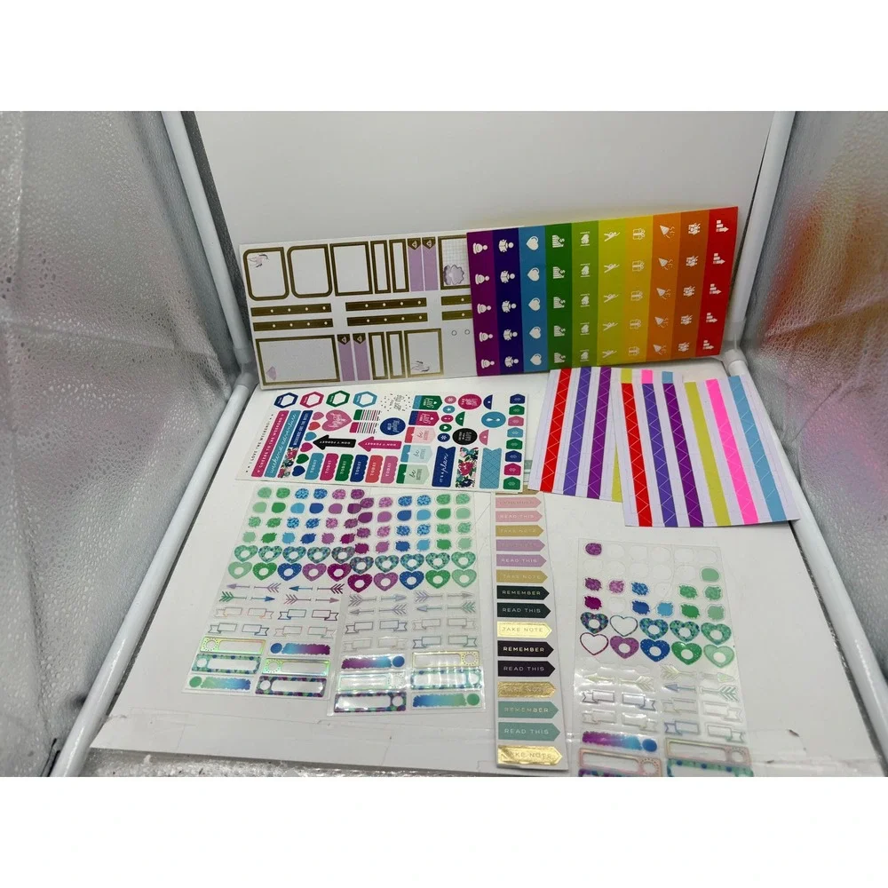 The Happy Planner Sticker Book & Accessory Lot new